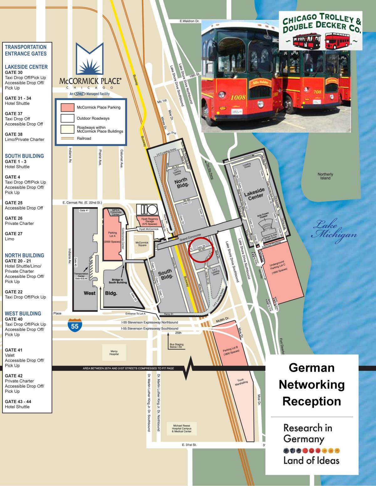 Chicago tramvia de la gira mapa