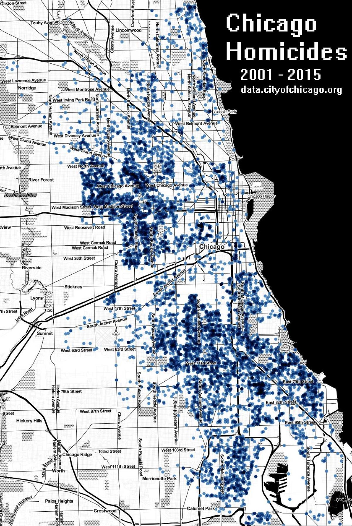 Chicago assassinat mapa