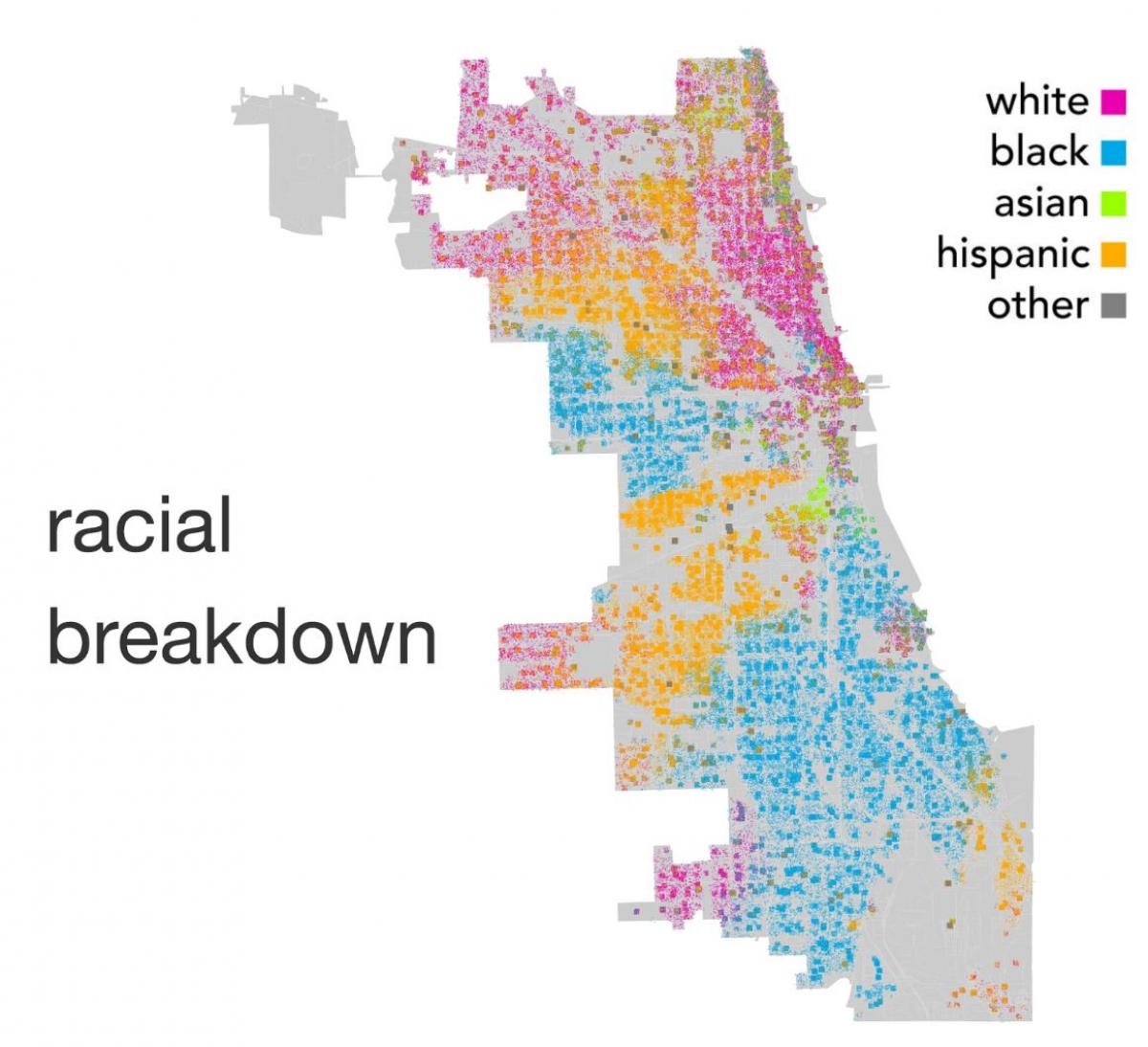mapa de Chicago ètnia