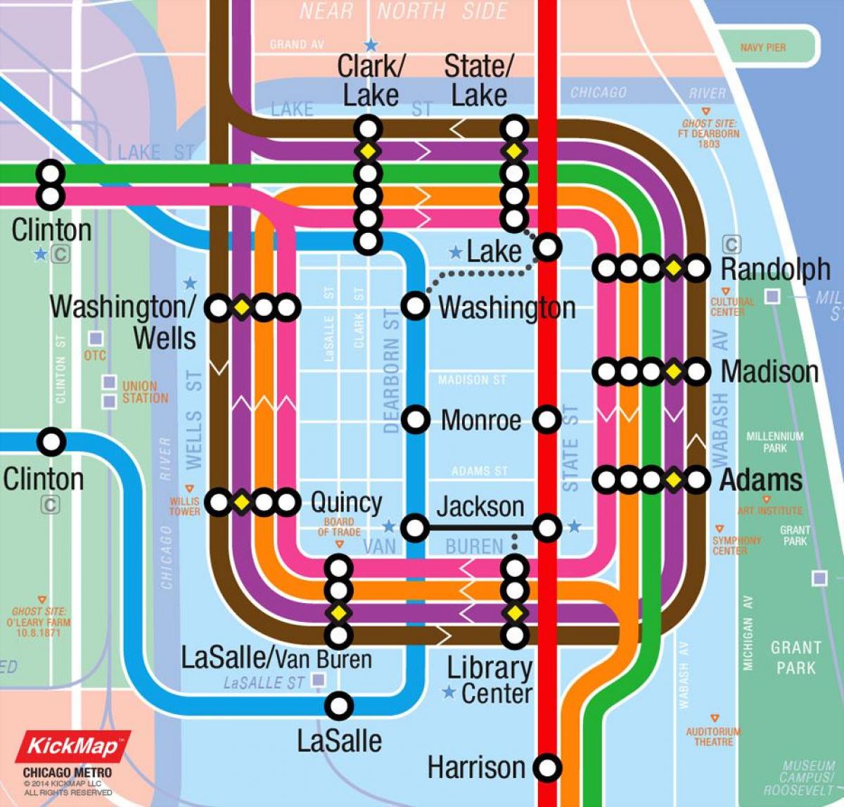 Chicago loop mapa