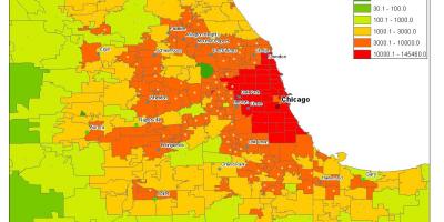 Demogràfica mapa de Chicago