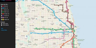 Chicago transport públic mapa