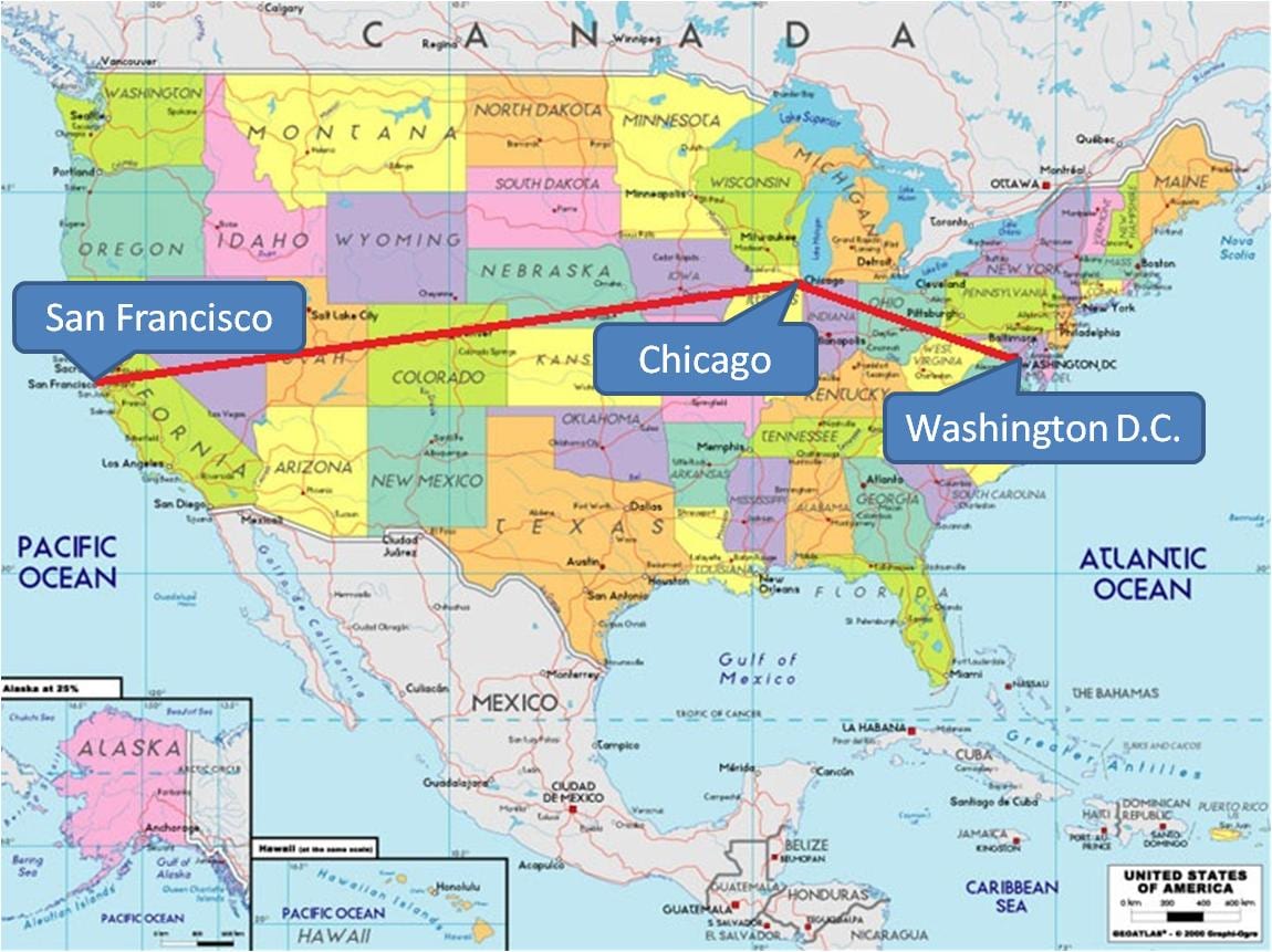 Chicago, EUA mapa