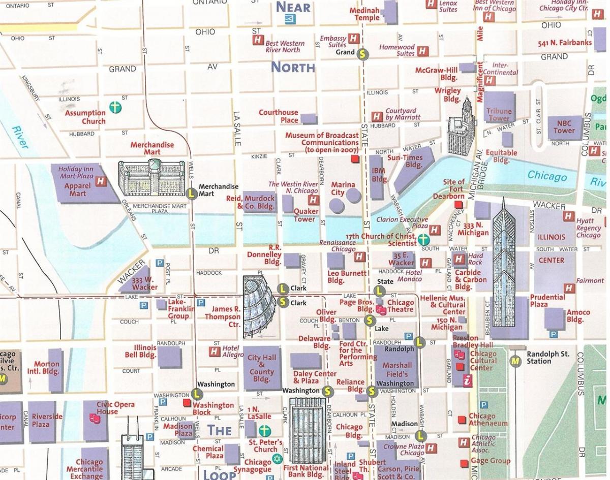 mapa de ciutat de Chicago
