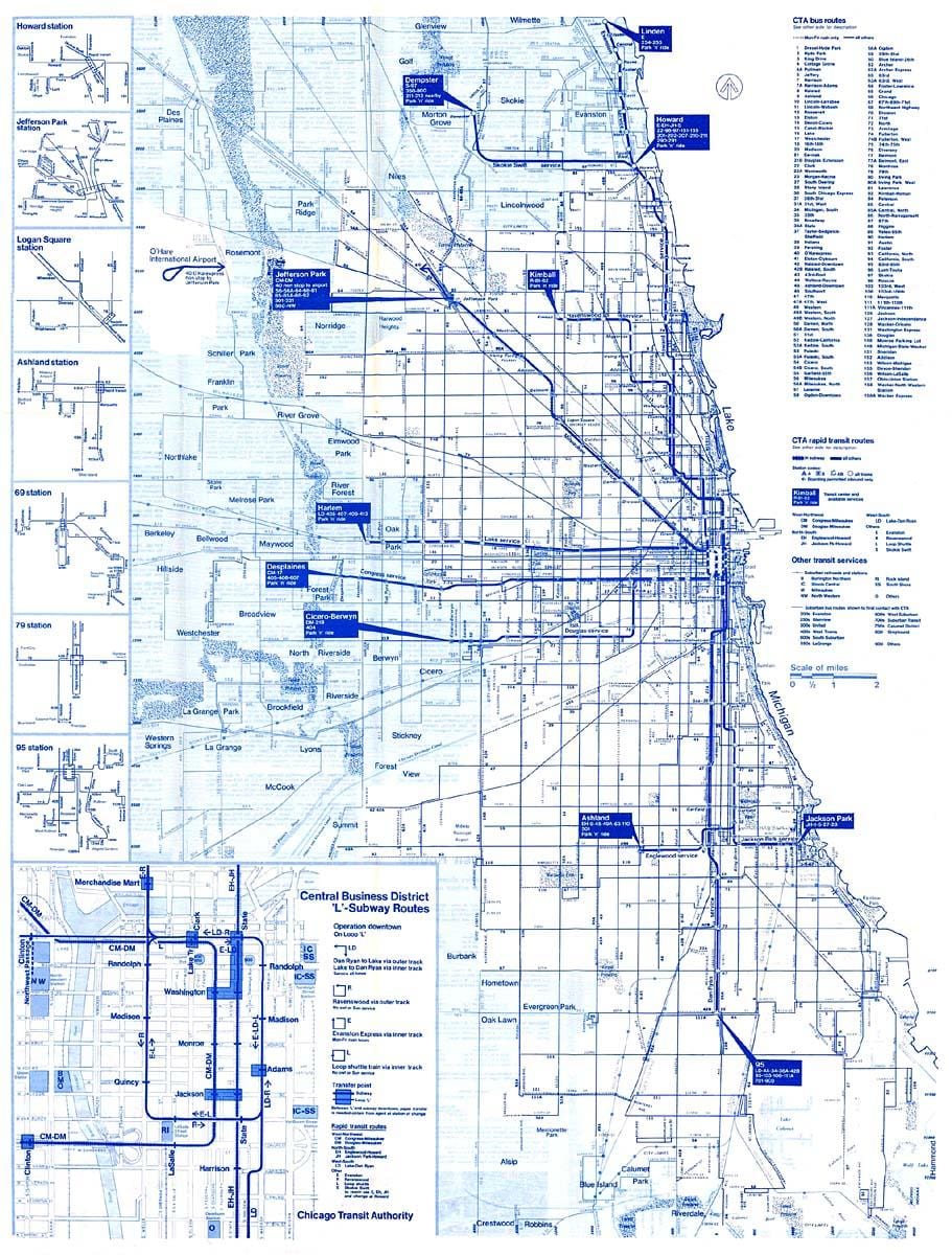 cta autobús mapa de rutes