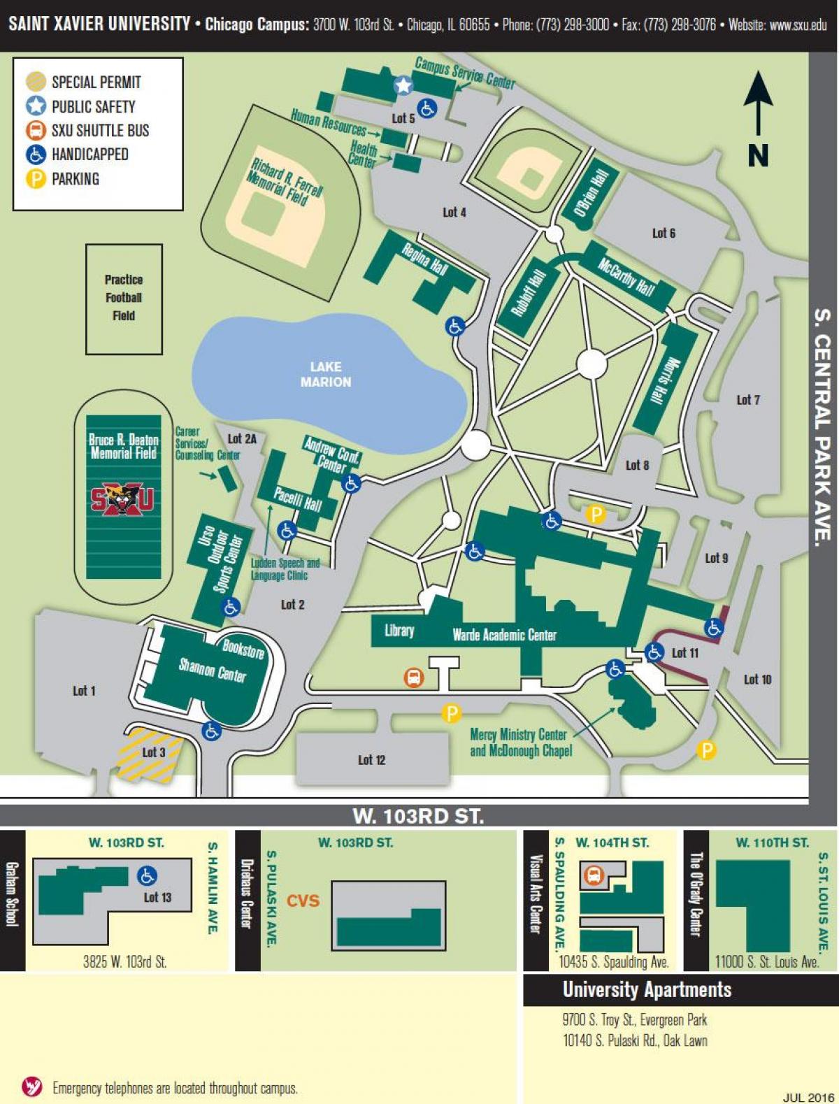 universitat de Chicago campus mapa
