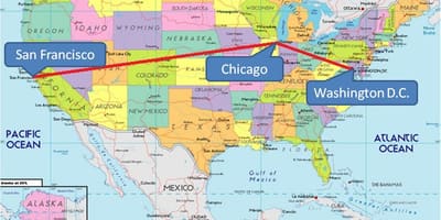 Chicago, EUA mapa