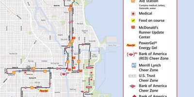 Chicago cursa de marató mapa