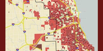Crim mapa de Chicago