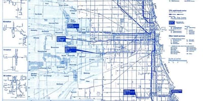Cta autobús mapa de rutes