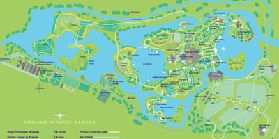 Chicago jardí botànic mapa