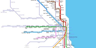 Chicago estació de metro mapa